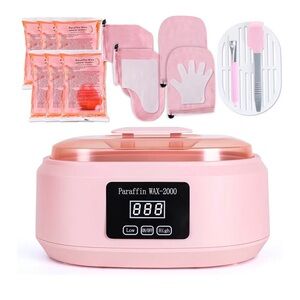 Digital Paraffin Wax Heater with Pink Accessories